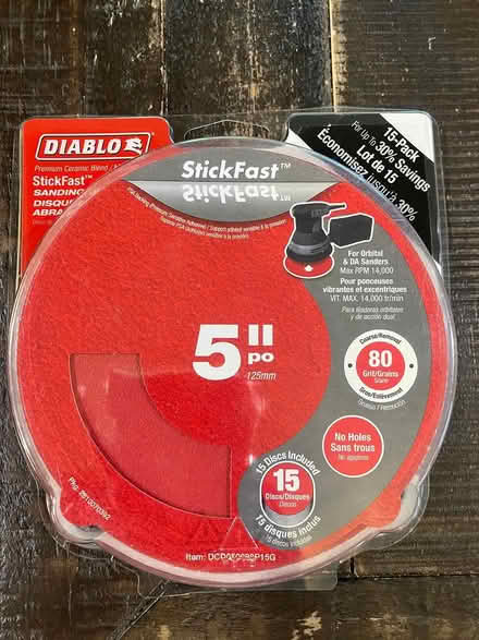 Photo of free Sander disks-80 grit-new (Fall Creek) #1