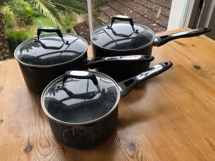 Photo of free 3x pots with lids (Braybrooke Road, Hastings TN34) #1