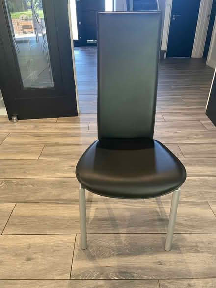 Photo of free 8 x black & silver dining chairs (Elstree WD6) #2