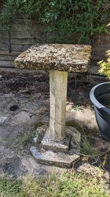 Photo of free Concrete bird feeder (Bushey, WD23) #1
