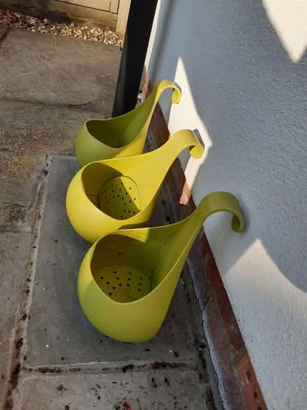 Photo of free 3 x Over Fence Hanging Flower Growing Pots (Aston Clinton HP22) #3