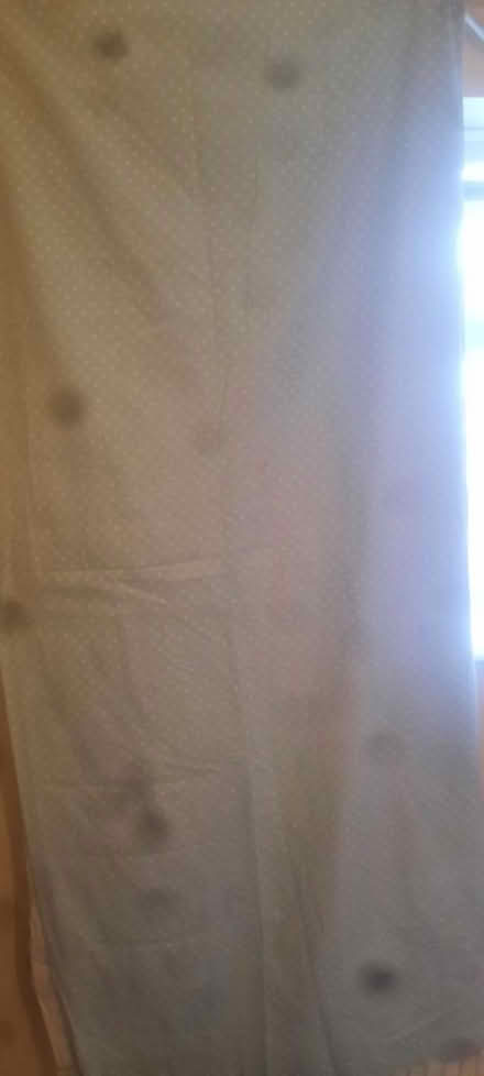 Photo of free Light Blue White Dotted Curtains (Donnington) #2