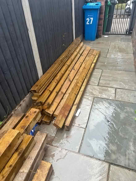 Photo of free Wood posts and rails (Wythenshawe) #3