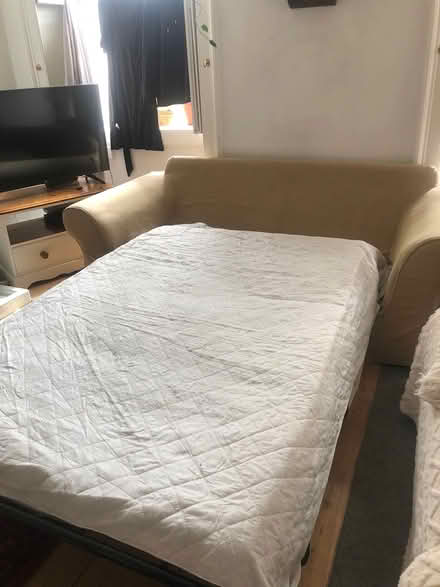 Photo of free Sofa bed with removable covers (Bath.) #3