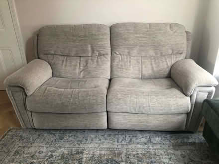 Photo of free DFS sofa in pale grey - does not recline (Lower Bevendean BN2) #1
