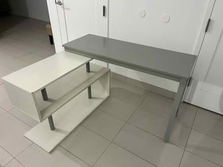 Photo of free Desk with Built-in Bookshelves (Metropolitan - Lorimer Station) #3