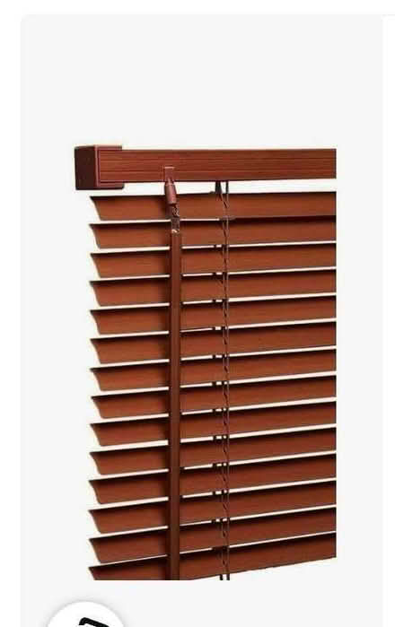 Photo of 2 or 3 Wood effect Venetian Blinds and/or Curtains (Grandpont OX1) #1