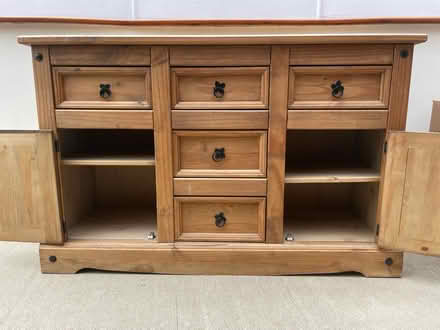 Photo of free Wooden sideboard-2 door, 5 drawer (CR2 8) #2