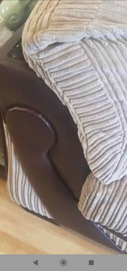 Photo of free Brown corduroy 2 seater sofa (Lower Edmonton, N9) #2