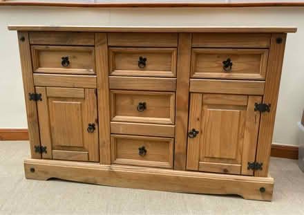 Photo of free Wooden sideboard-2 door, 5 drawer (CR2 8) #1