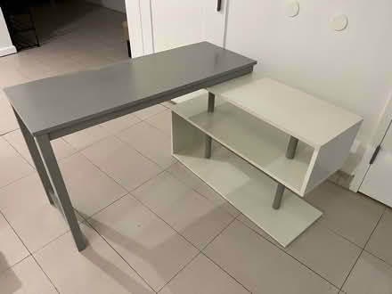 Photo of free Desk with Built-in Bookshelves (Metropolitan - Lorimer Station) #2