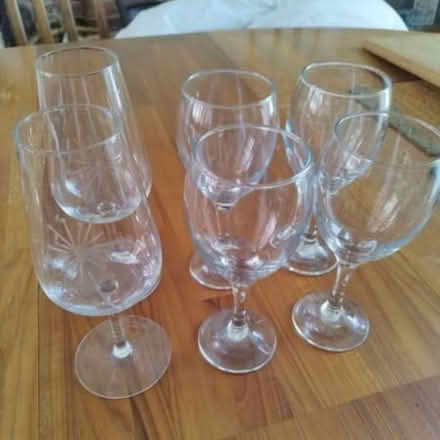 Photo of free 6 large wine glasses (Eastbourne BN22) #1