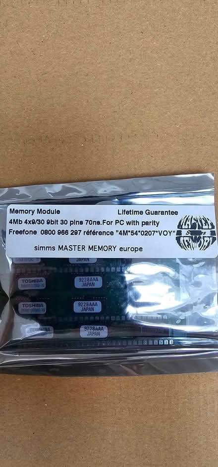 Photo of free Four 1 MB Memory Module (Rickmansworth WD3) #1
