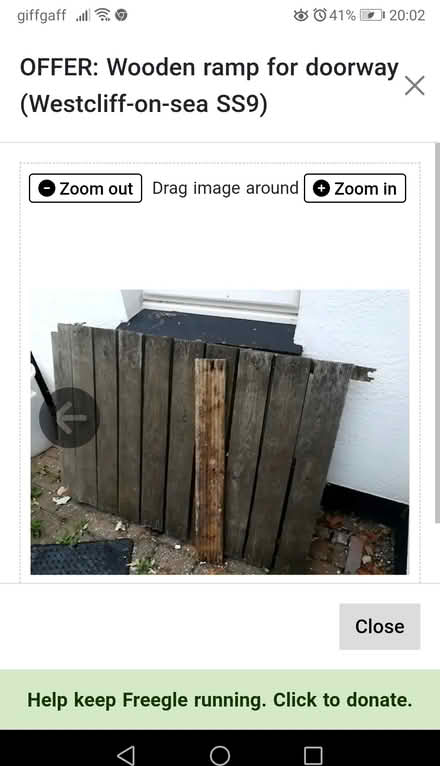 Photo of free Wooden wheelchair door ramp (Leigh-on-Sea SS9) #2
