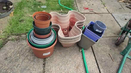 Photo of free mix of flowerpots (Sunbury on Thames TW16) #1