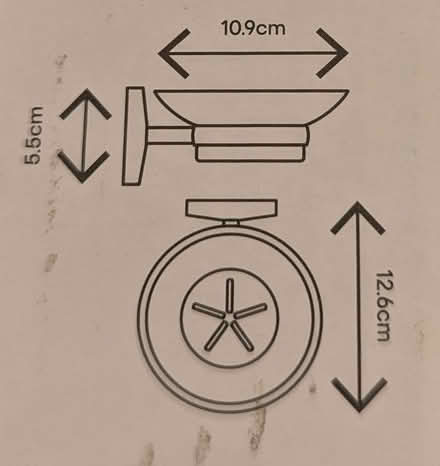 Photo of free Silver holder for a [missing] soap dish/cup (Mill End WD3) #2
