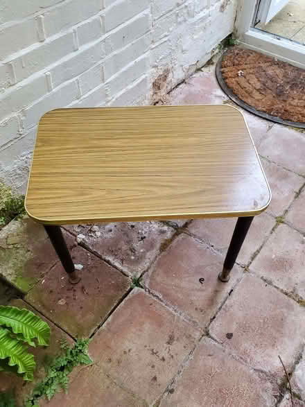 Photo of free Cute, small, light brown table, removable legs (NW10) #1