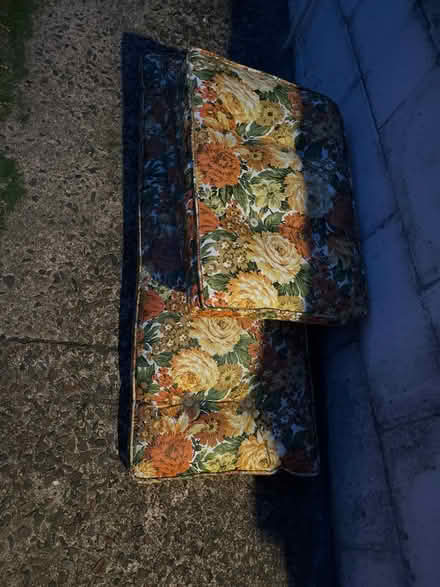 Photo of free Vintage vinyl cushions (Upper Roxborough) #1