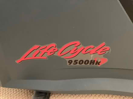 Photo of free Life Cycle 9500HR stationary bike (Crestview central Austin) #2