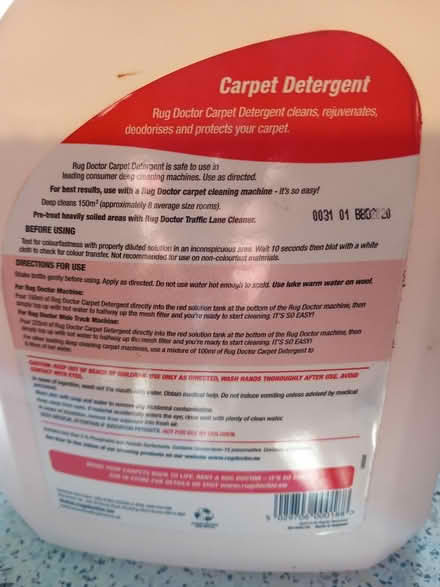 Photo of free Rug doctor carpet detergent (Langho BB6) #2
