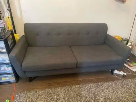 Photo of free Charcoal grey sofa (Manor Court E10) #1
