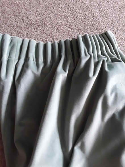 Photo of free Velvet curtains lined - pale green (Woking GU22) #1