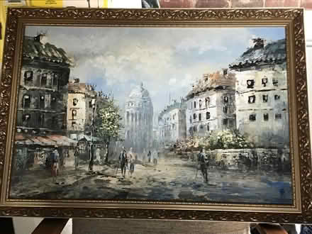 Photo of free Oil painting street scene (Presteigne LD8) #1