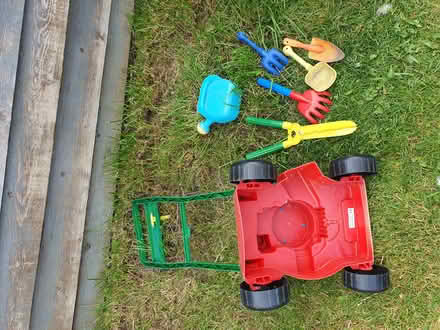 Photo of free Childrens mower and tools set (Long Eaton) #4