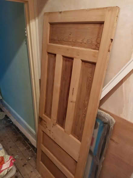 Photo of free Pine wooden door (Roath CF24) #1