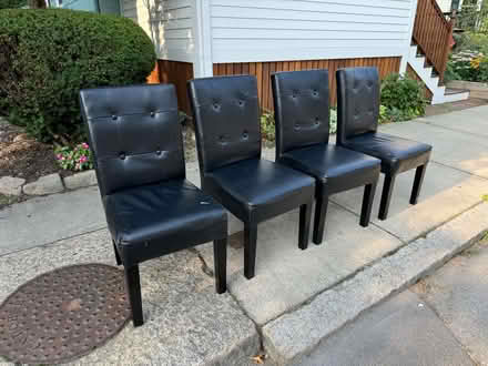 Photo of free 4 dining chairs (Somerville) #2