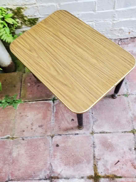 Photo of free Cute, small, light brown table, removable legs (NW10) #2