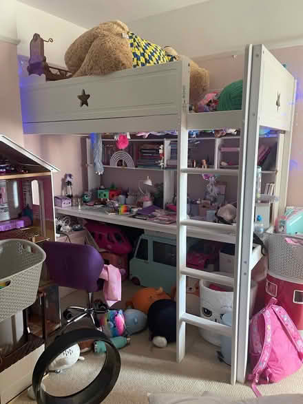 Photo of free High cabin bed frame w/ desk (SM67EN) #1