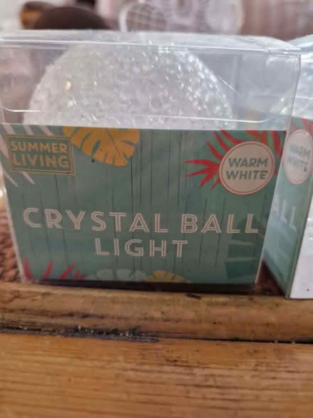 Photo of free 11 snowball style lights, white and blue. (Chobham GU24) #2