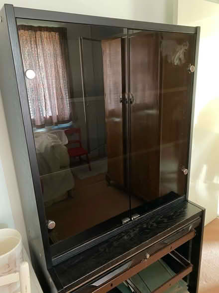 Photo of free Black bookcase above hanging files (Chesham Bois, HP6) #1
