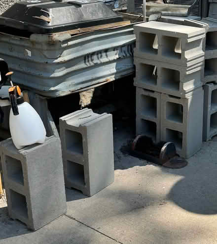 Photo of free cinder blocks and gas cans (Bryn Mawr Minneapolis) #1