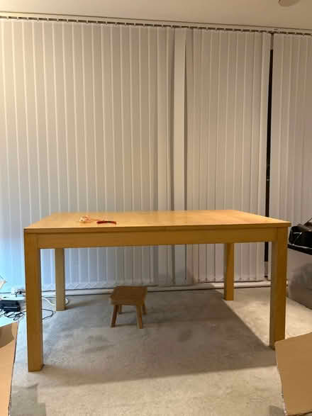 Photo of free Big wooden dining/working table (E16 1BW) #1