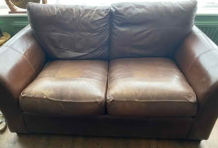 Photo of free Leather Preloved 2 Seater Sofa (Headingley LS4) #1