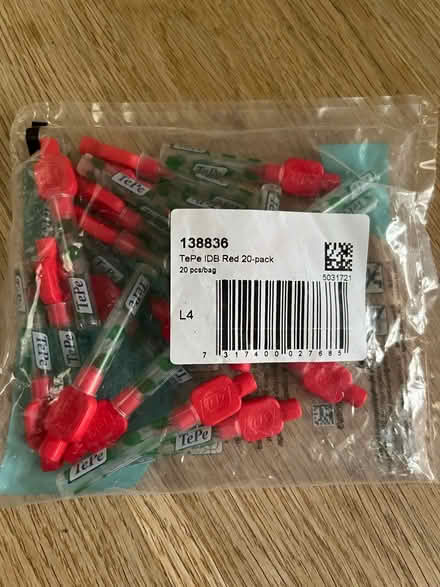 Photo of free 2 bags TePe interdental brushes red (Hanwell) #2