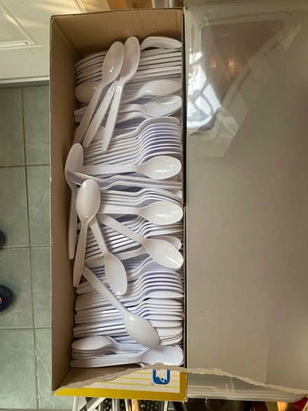 Photo of free 300 plastic spoons (Waltham near Belmont line) #1