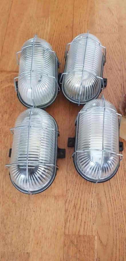 Photo of free 4 Baulkhead light fittings (HP10 penn) #2