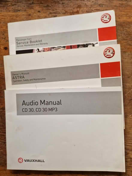 Photo of free Vauxhall Astra manuals and case (Chobham GU24) #2