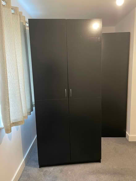 Photo of free 2 Black Wardrobes (Swan Village B70) #1