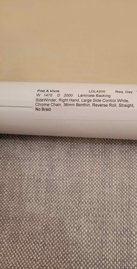 Photo of free Roller Blind, Linen Cotton (Leytonstone, E11) #2