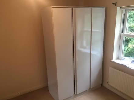 Photo of free White flat packed wardrobe (Hanwell Fields OX16) #1