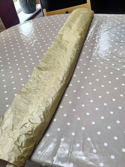 Photo of free Roll of gold table cloth (Cambridge, CB5) #1