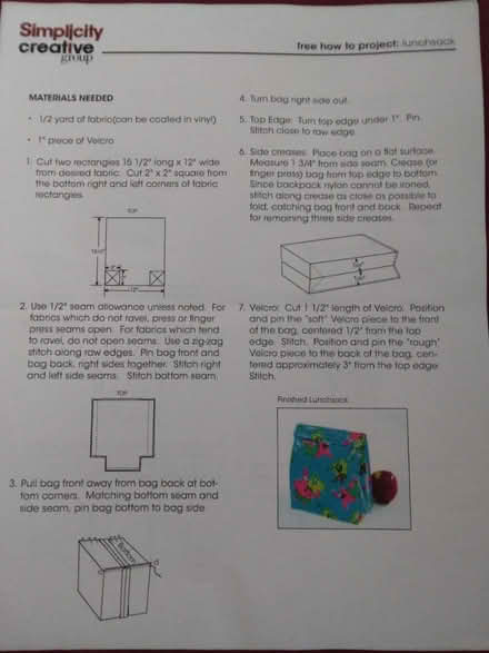 Photo of free Simplicity Sewing Projects (Cheverly, MD) #1
