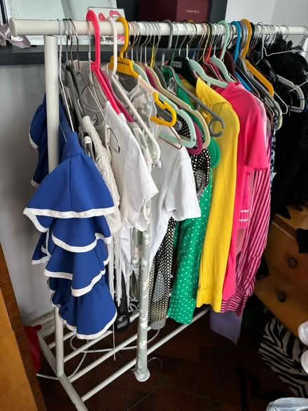 Photo of free White Metal Clothes Rail (Camberwell SE5) #2