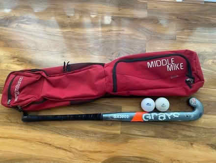 Photo of free Greys Hockey Stick, Stick Bag and 2 Hockey Balls (Noctorum CH43) #1