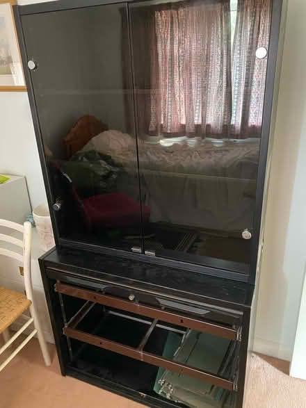 Photo of free Black bookcase above hanging files (Chesham Bois, HP6) #4