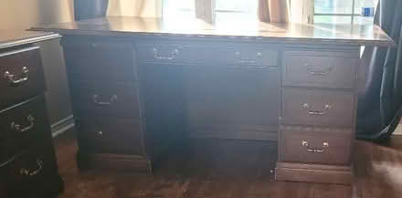 Photo of free Used Brown desk (Bridlewood-Kanata South) #1